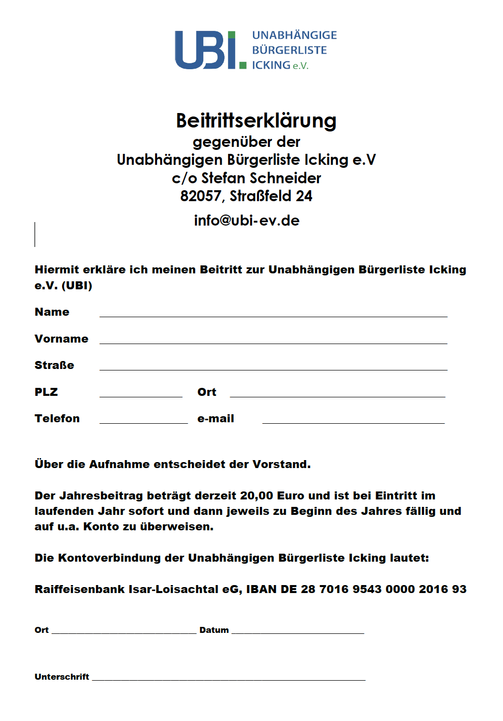 Aufnahme UBI2026